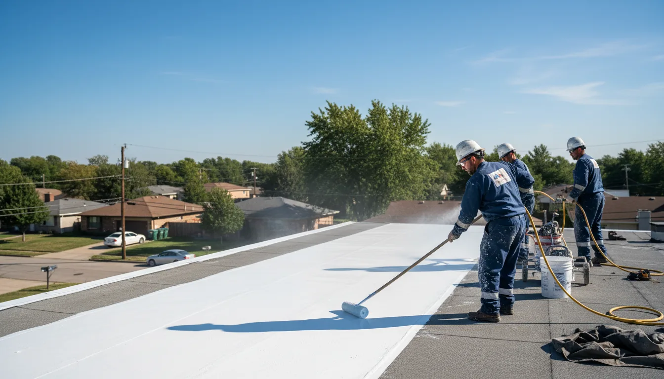 Commercial roof coating in Patoka, IL near me